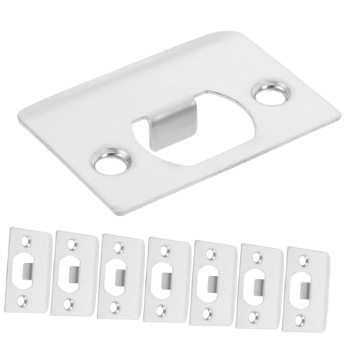 FUTUREORYY 8 Stück Teiliges Türschloss Führungsplatte aus Langlebigem Metall D Förmige Türschlagplatte für Holztüren Glatte Installation Sicherer Halt FUTUREORYY 8 Stück Teiliges Türschloss Führungsplatte aus Langlebigem Metall D Förmige Türschlagplatte für Holztüren Glatte Installation Sicherer Halt von FUTUREORYY