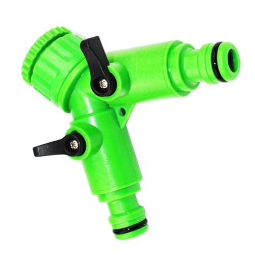 FUTUREORYY Abs Gartenschlauch Verteiler mit Absperrventil Langlebiger Y Splitter Adapter mit Dichtungsring Wasserdichter Wasserhahn Anschluss für Garten und Waschmaschine Einfache von FUTUREORYY