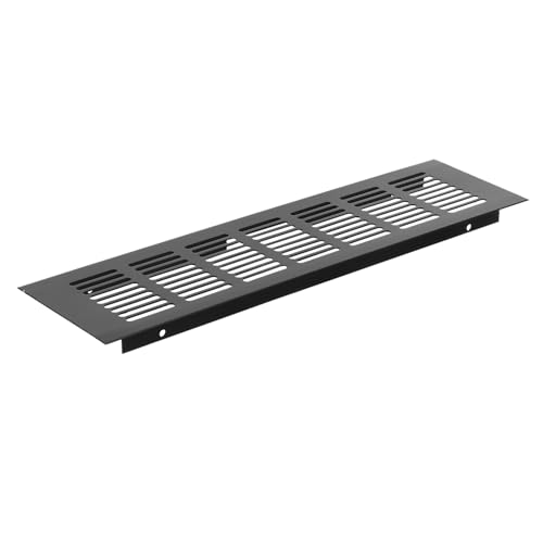 FUTUREORYY Aluminium Lüftungsgitter Schwarz Atmungsaktive Mesh Lüftungsabdeckung für Schrank Möbel Feuchtigkeitsbeständig Korrosionsfest Einfache Montage Gleichmäßige Luftzirkulation von FUTUREORYY