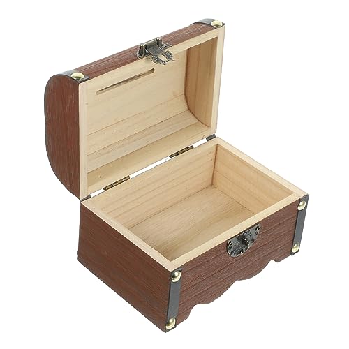 FUTUREORYY Antike Holzkiste für Retro Holz Aufbewahrungsbox mit Schloss Schatztruhe für Geldgeschenke Vielseitig Einsetzbar als Deko oder Aufbewahrung für Zuhause und Reisen FUTUREORYY Antike Holzkiste für Retro Holz Aufbewahrungsbox mit Schloss Schatztruhe für Geldgeschenke Vielseitig Einsetzbar als Deko oder Aufbewahrung für Zuhause und Reisen von FUTUREORYY