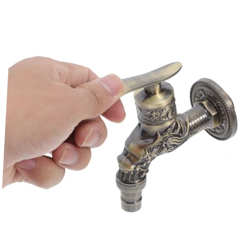 FUTUREORYY Antiker Wandmontage Wasserhahn für Küche Bad Waschmaschine Vintage Stil Europäischer Design Waschbecken Armatur für Garten Balkon von FUTUREORYY