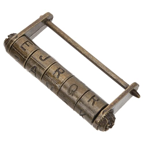 FUTUREORYY Antikes Chinesisches Vorhängeschloss aus Zinklegierung mit Buchstaben Code Robustes Vintage Schloss für Schmuckkasten Holzkisten Möbel und Dekorativen Gebrauch FUTUREORYY Antikes Chinesisches Vorhängeschloss aus Zinklegierung mit Buchstaben Code Robustes Vintage Schloss für Schmuckkasten Holzkisten Möbel und Dekorativen Gebrauch von FUTUREORYY