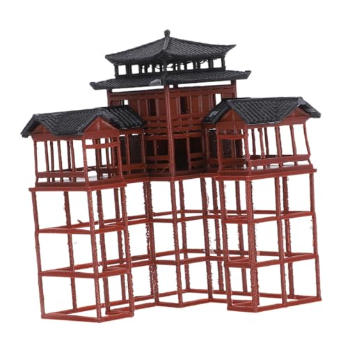 FUTUREORYY Miniatur Pagoda Statue Für Fischbecken Japanischer Garten Pavillon Für Mikrolandschaften Dekoration Für Zuhause Und Büros Asiatische Architektur Geschenkidee Für von FUTUREORYY