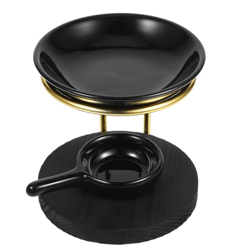 FUTUREORYY Aromatherapie Duftlampe mit Teelichthalter Ätherisches Öl und Wachs Schwarzer Diffuser mit Holzsockel Vielseitige Duftlampe für Zuhause Büro Yoga Raum FUTUREORYY Aromatherapie Duftlampe mit Teelichthalter Ätherisches Öl und Wachs Schwarzer Diffuser mit Holzsockel Vielseitige Duftlampe für Zuhause Büro Yoga Raum von FUTUREORYY