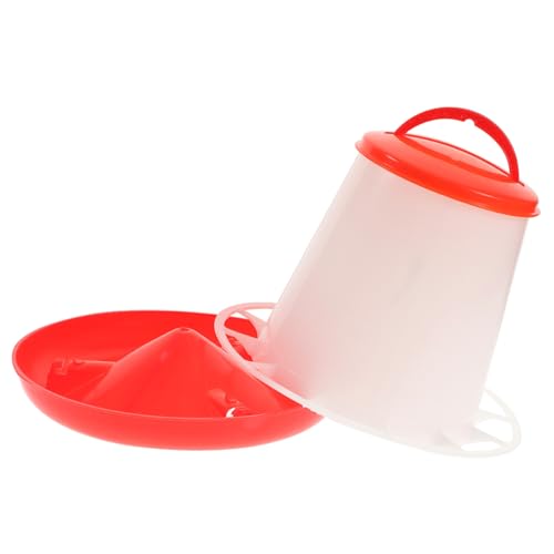 FUTUREORYY Automatischer Hühnerfutterspender Futtertrog aus Widerstandsfähigem Material Mehrere Fächer Leicht zu Reinigen Stabil und Geeignet für Hühner und Geflügel im Stall und Freiland von FUTUREORYY