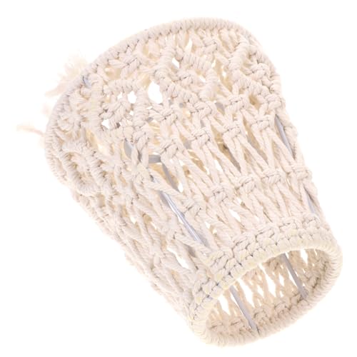 FUTUREORYY Boho Lampenschirm Klein Handgewebt Rustikal Tischlampe Nachttischlampe Lichtschutz Schlafzimmer Wohnzimmer Dekorativ von FUTUREORYY