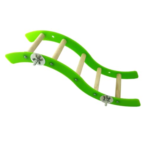 FUTUREORYY Bunte Kleintierleiter geschwungene Form Kletterspielzeug für Hamster und Eichhörnchen Robust Leicht zu Reinigen Kleines Haustierspielzeug für Käfig und Freigehege als Lustiger von FUTUREORYY
