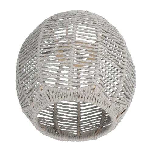 FUTUREORYY Chandelier Lampshade aus Hochwertigem Papierseil Künstlicher Rattan Lampenschirm Eleganter Gewebter Design Dekor für Esszimmer und Wohnzimmer Langlebiger Ersatz für Hängelampe von FUTUREORYY