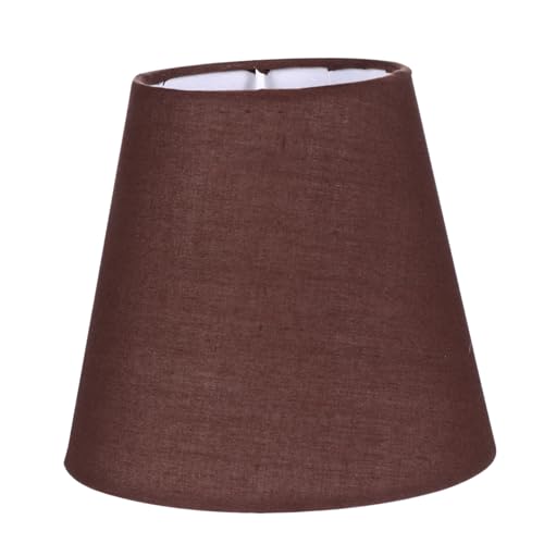 FUTUREORYY Cloth Lampenschirm für Wandleuchte und Tischlampe Brauner Lampenschirm Schutz für Deckenleuchte und Kronleuchter Installieren Geeignet für Wohn und Schlafzimmer von FUTUREORYY