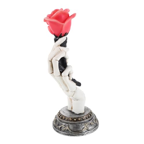 FUTUREORYY Day of The Dead Lampe Resin Skeletthand mit LED Licht Gothic Halloween Deko Romantische Valentinstag Atmosphäre Nachtlicht für Zuhause von FUTUREORYY
