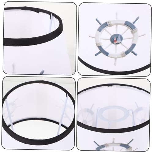 FUTUREORYY Dekorativer Stoff lampenschirm Eckig für Tisch Stehlampe Wohnzimmer Schlafzimmer Esszimmer Warmes Licht Wohnlich von FUTUREORYY