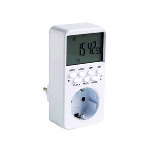 FUTUREORYY Digital Timer Steckdose Programmierbare Zeitschaltuhr mit Zeitrelais für Acv Hohe durch PC Gehäuse Geeignet für Heizgeräte Wasserkocher Auto Batterien und Haushaltsgeräte FUTUREORYY Digital Timer Steckdose Programmierbare Zeitschaltuhr mit Zeitrelais für Acv Hohe durch PC Gehäuse Geeignet für Heizgeräte Wasserkocher Auto Batterien und Haushaltsgeräte von FUTUREORYY