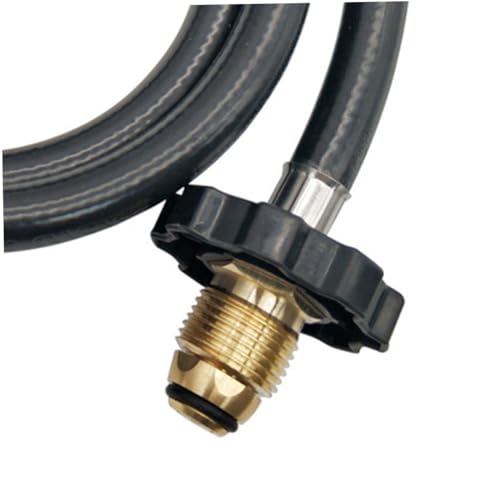 FUTUREORYY Doppelseitiger Gasschlauch Adapter Fuß Flexibel Flachtank Gummischlauch Campingkocher Gasflasche Nachfülladapter Für Outdoor Grill Picknick Wandern von FUTUREORYY