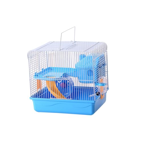 FUTUREORYY Doppelstöckiger Hamsterkäfig mit Plattform und Großem Eingang Tragbares Kleintierhaus für Zwerghamster und Chinchillas Leicht zu Reinigen Sicher und Kompakt in Blau FUTUREORYY Doppelstöckiger Hamsterkäfig mit Plattform und Großem Eingang Tragbares Kleintierhaus für Zwerghamster und Chinchillas Leicht zu Reinigen Sicher und Kompakt in Blau von FUTUREORYY