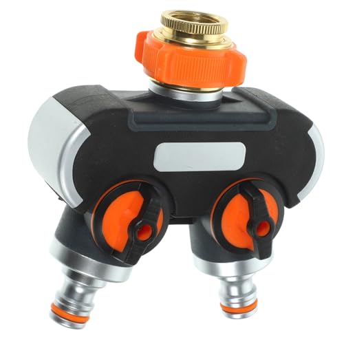 FUTUREORYY Doppelter Gartenschlauch Verteiler Metall Hochdruckfester Wasserhahn Adapter für Bewässerung Garten Zweifach Schlauchanschluss Langlebig Sicher FUTUREORYY Doppelter Gartenschlauch Verteiler Metall Hochdruckfester Wasserhahn Adapter für Bewässerung Garten Zweifach Schlauchanschluss Langlebig Sicher von FUTUREORYY