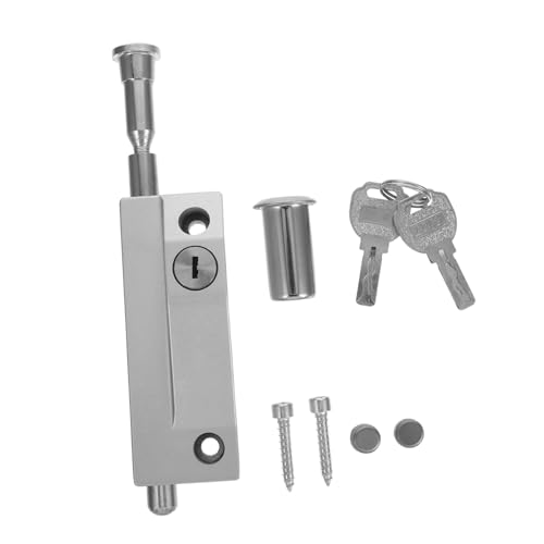 FUTUREORYY Drehtürriegelschloss Schieberiegel Türriegel Türschlösser Federriegel Federtorriegel Schieberiegel Türschlossriegel Federentriegelung Silbereisen von FUTUREORYY