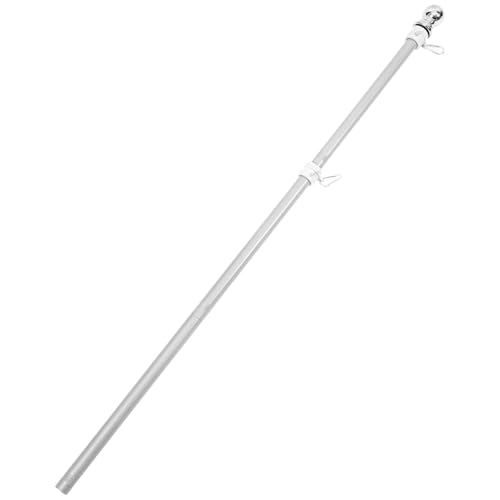 FUTUREORYY Edelstahl Fahnenmast mit Segmenten Rotierender Außenbereich Flaggenmast Wetterfester Rostfreier Flaggenhalter für Garten Wandmontage und Mobile Nutzung von FUTUREORYY