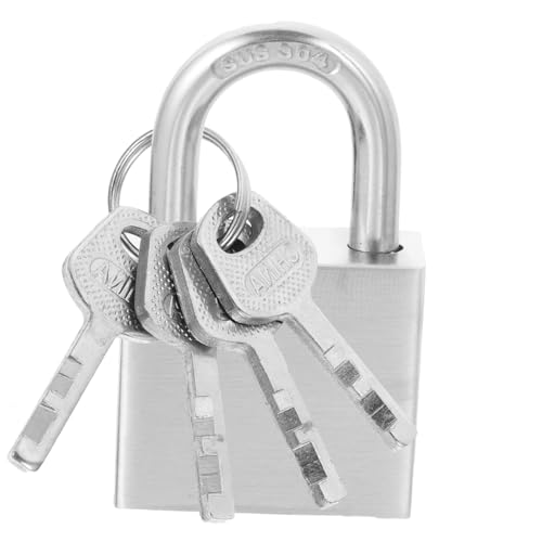 FUTUREORYY Edelstahl Vorhängeschloss Rostfrei Stabiler Bügel Sicherheitsschloss mit Schlüssel für Gepäck Schränke Fenster und Outdoor Einsatz Langlebig und Korrosionsbeständig FUTUREORYY Edelstahl Vorhängeschloss Rostfrei Stabiler Bügel Sicherheitsschloss mit Schlüssel für Gepäck Schränke Fenster und Outdoor Einsatz Langlebig und Korrosionsbeständig von FUTUREORYY