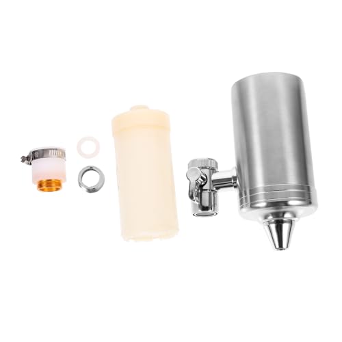 FUTUREORYY Edelstahl Wasserhahn Filter Starker Wasserreiniger für Zuhause Langlebiger und Effizienter Wasserhahnfilter mit Einfachem Design für Sauberes Trinkwasser in Küche und Haushalt FUTUREORYY Edelstahl Wasserhahn Filter Starker Wasserreiniger für Zuhause Langlebiger und Effizienter Wasserhahnfilter mit Einfachem Design für Sauberes Trinkwasser in Küche und Haushalt von FUTUREORYY