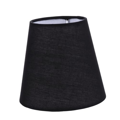 FUTUREORYY Einfacher Schwarzer Lampenschirm Langlebige Lichtabdeckung für Tischlampe Schont Augen Geeignet für Schlafzimmer Wohnzimmer Einfache Montage Lampenzubehör von FUTUREORYY
