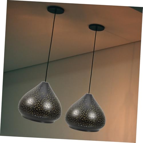 FUTUREORYY Eisen Lampenschirm Hohl Vintage Deckenlampe Lampenabdeckung Design Für Wohnzimmer Schlafzimmer Esszimmer von FUTUREORYY