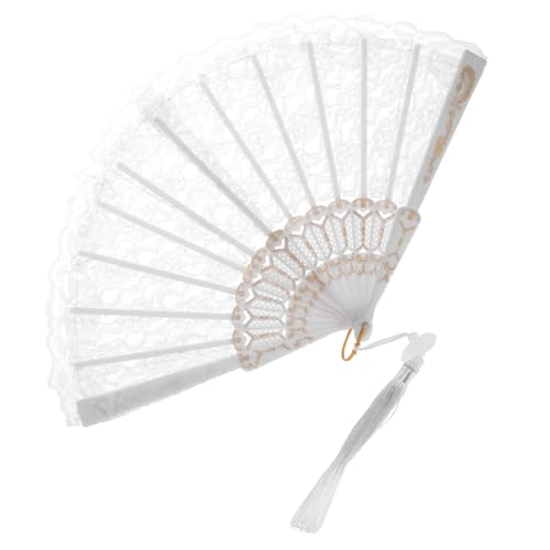 FUTUREORYY Eleganter Faltbarer Handfächer mit Spitze und Quaste Leichter Tragbarer Klappfächer für DIY Wanddekoration und Sommerliche Kühlung Orientalisches Design für Damen und Bühne FUTUREORYY Eleganter Faltbarer Handfächer mit Spitze und Quaste Leichter Tragbarer Klappfächer für DIY Wanddekoration und Sommerliche Kühlung Orientalisches Design für Damen und Bühne von FUTUREORYY