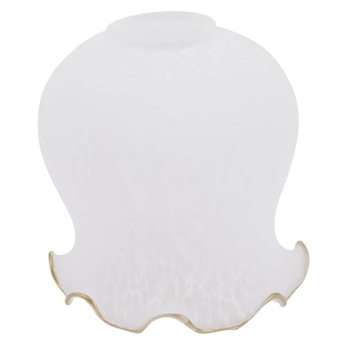 FUTUREORYY Eleganter Glaslampenschirm in Blumenform Langlebiger Lampenschirm aus Mattiertem Glas Dekorative Deckenleuchte für Wohnzimmer Schlafzimmer und Esszimmer Stilvolle Lampenabdeckung FUTUREORYY Eleganter Glaslampenschirm in Blumenform Langlebiger Lampenschirm aus Mattiertem Glas Dekorative Deckenleuchte für Wohnzimmer Schlafzimmer und Esszimmer Stilvolle Lampenabdeckung von FUTUREORYY