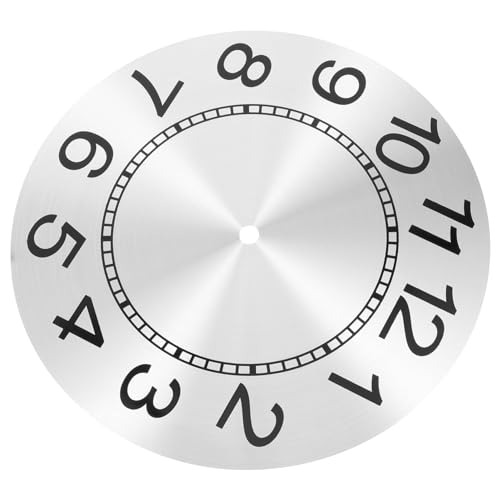FUTUREORYY Ersatz Wanduhr Aluminium DIY Ziffernblatt für Digitale Uhrenmechanismen Stabil und Langlebig Design für Kreative Projekte Jedem von FUTUREORYY