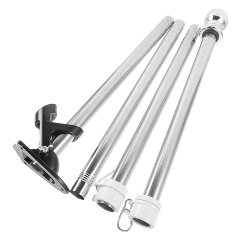 FUTUREORYY Fahnenmast Rostfrei Wandmontage Außenbereich Garten Porch Flaggenstab mit Sockel Langlebig Verhedderungsfrei Einfache von FUTUREORYY