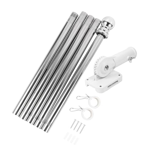 FUTUREORYY Fahnenmast mit Wandhalterung Drehbar und Verstellbare Wetterfest für und Außenbereich Einfache ohne Robuste Basis für Starken Wind von FUTUREORYY