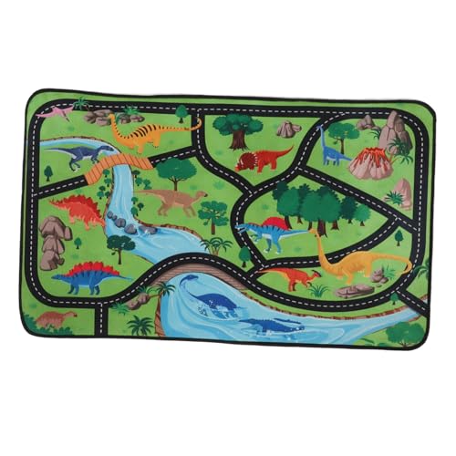 FUTUREORYY Faltbare Spielmatte für Kleinkinder Dinosaurierpark rutschfest Teppich Jungen Spielteppich für Spielzimmer Schlafzimmer Kreative Spielunterlage von FUTUREORYY