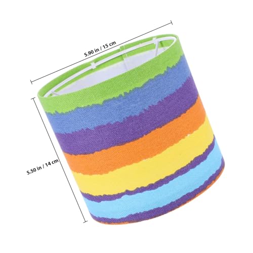FUTUREORYY Faltbarer Lampenschirm mit Robustem Eisenrahmen Abnehmbar Stofflampenschirm Höhe Ersatz für Haushaltslampen Passend für Lampenfassung Vielseitig für Wohnräume von FUTUREORYY