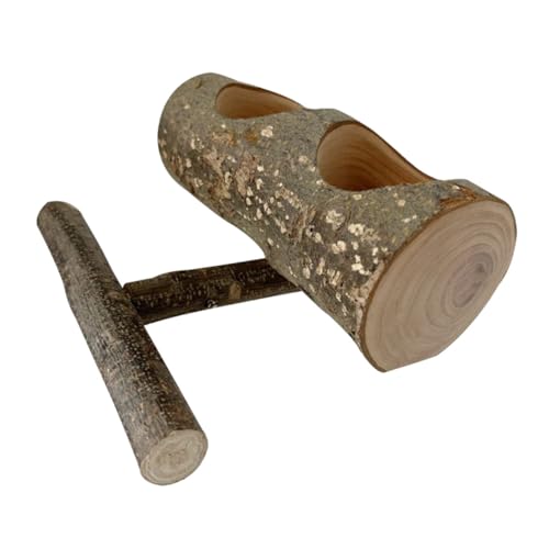 FUTUREORYY Holz-vogelfutterstation Mit Sitzstange Futterspender Für Papageien Und Kleine Vögel Und Leicht Zu Reinigen Für Vogelkäfig-zubehör von FUTUREORYY