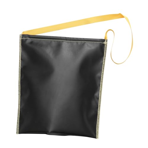 FUTUREORYY Feuerfeste Hitzebeständige Kohleaufbewahrungstasche mit Isolierung Sicherer Zündbeutel für Grillpartys und Outdoor Picknick Schwarz von FUTUREORYY