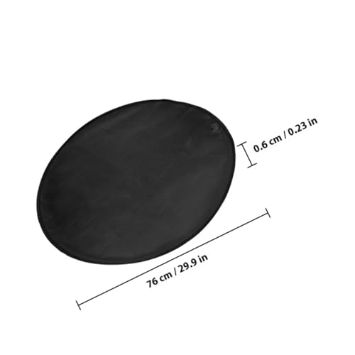 FUTUREORYY Feuerfeste Runde Grillmatte mit Doppelseitiger Silikonbeschichtung Hitzebeständige Wasserfeste Bodenschutzmatte für Feuerstellen Gas Holzkohlegrills im Outdoor Einsatz von FUTUREORYY