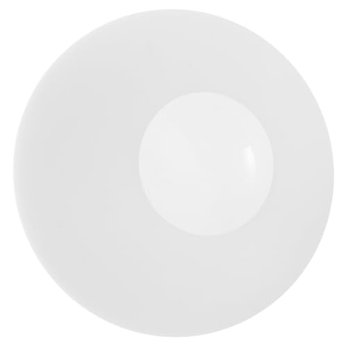 FUTUREORYY Flacher Milchglas Lampenschirm aus Glas Kugel lichtabdeckung für Deckenleuchte und Pendelleuchte Ersatzschirm für Lampenfassung Weißer Bubble Glass Shade Einfache Montage von FUTUREORYY