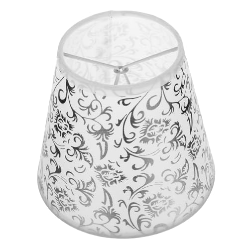 FUTUREORYY Floraler Abnehmbarer Stoff Lampenschirm Halbrund für Tisch und Deckenlampen Ersatz mit Einfachem Design zur Raumdekoration und Weichendem Licht im Schlafzimmer von FUTUREORYY