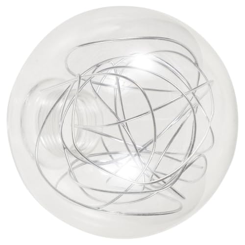 FUTUREORYY Glas Lampenschirm Kugel Ømm Aluminiumdraht Transparent Silber Gold Deckenleuchte Ersatz Leichtgewicht Einfach zu Montieren Für Schlafzimmer Wohnzimmer Pendelleuchte von FUTUREORYY
