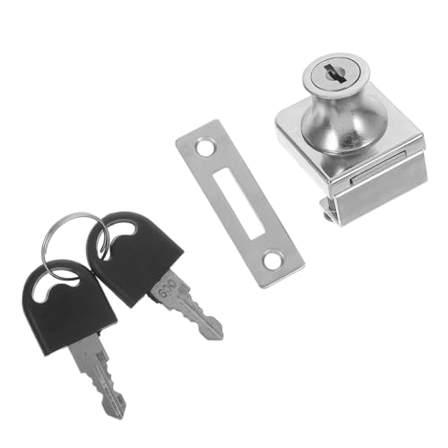 FUTUREORYY Glas Schranktürschloss mit Schlüssel Zinklegierung Schnelles Montagesystem Stabiles Schloss für Vitrinen und Werkzeugschränke Einsetzbar Elegantes Design FUTUREORYY Glas Schranktürschloss mit Schlüssel Zinklegierung Schnelles Montagesystem Stabiles Schloss für Vitrinen und Werkzeugschränke Einsetzbar Elegantes Design von FUTUREORYY