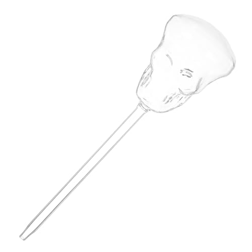FUTUREORYY Glas Skull Automatisches Pflanzenbewässerungsgerät Selbstbewässernde Pflanzendeko für Garten Terrasse Grünfläche Praktisches Bruchsicheres Design Einzigartiger Totenkopf für von FUTUREORYY