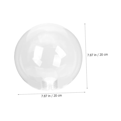 FUTUREORYY Glaskugel Lampenschirm Transparent Lampenabdeckung Modern Deckenleuchte Ersatz Lampenabdeckung Kugel Glaslampenschirm Lichtschutz für Wohnzimmer und Esszimmer von FUTUREORYY