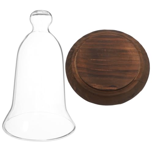 FUTUREORYY Glaskuppel mit Robustem Holzsockel Staubdichter Schutz für Konservierte Blumen und Figuren Dekorative Vitrine für Sammlerstücke Elegante Transparente Glasglocke Vielseitig FUTUREORYY Glaskuppel mit Robustem Holzsockel Staubdichter Schutz für Konservierte Blumen und Figuren Dekorative Vitrine für Sammlerstücke Elegante Transparente Glasglocke Vielseitig von FUTUREORYY