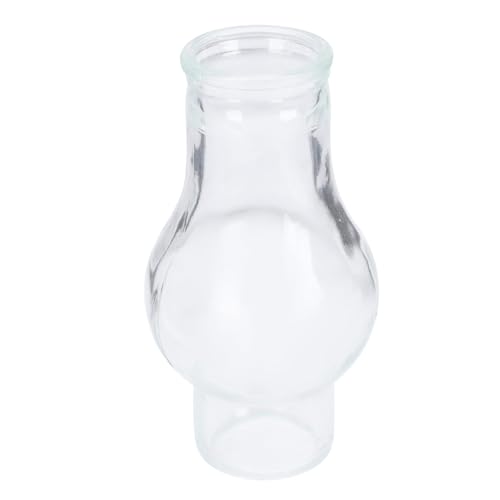 FUTUREORYY Glaslampenschirm für Öllampe Hitzebeständig Winddicht Robustes Glas DIY Petroleumlampe Zubehör Stilvoller Vintage Lampenschirm Ersatzglaszylinder für Kerosinlampen Dekorativ und von FUTUREORYY