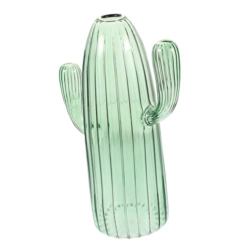 FUTUREORYY Glasvase Kaktusform Grün Hydroponische Tischdekoration Blumentopf für Zuhause Büro Restaurant von FUTUREORYY
