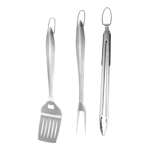 FUTUREORYY Grillzubehör Teiliges Edelstahl BBQ mit Grillzange Grillgabel und Grillspatel Leichtes Outdoor Camping Grillwerkzeug mit Aufbewahrungsbox für Vielseitiges Grillen und Kochen FUTUREORYY Grillzubehör Teiliges Edelstahl BBQ mit Grillzange Grillgabel und Grillspatel Leichtes Outdoor Camping Grillwerkzeug mit Aufbewahrungsbox für Vielseitiges Grillen und Kochen von FUTUREORYY