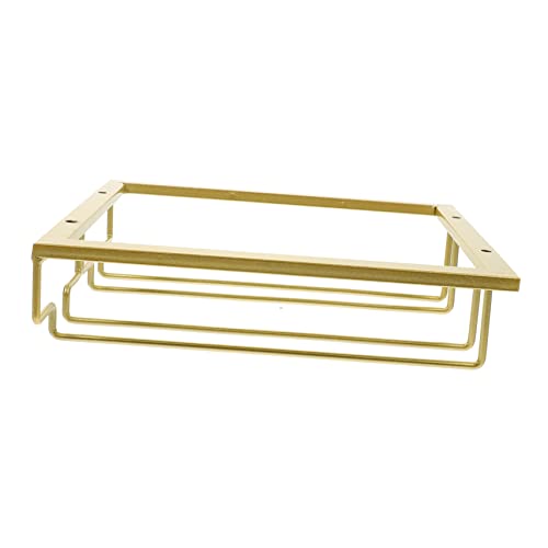 FUTUREORYY Hängender Weinglashalter für Küche Dem Schrank Montierbarer Gläserregal für Weingläser Stabiler und Einfacher Zugang für Bar Küche Hotel und Restaurant Vintage Design Platzsparend von FUTUREORYY