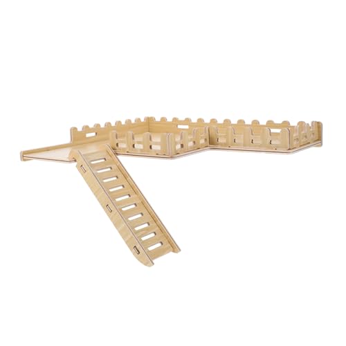 FUTUREORYY Hamster Holzplattform mit Leiter und Zaun Kletterspielplatz für Zwerghamster Rennmäuse und Mäuse Sichere Holzplattform für Kleintierkäfig Erweiterter Spielbereich und Exploration FUTUREORYY Hamster Holzplattform mit Leiter und Zaun Kletterspielplatz für Zwerghamster Rennmäuse und Mäuse Sichere Holzplattform für Kleintierkäfig Erweiterter Spielbereich und Exploration von FUTUREORYY