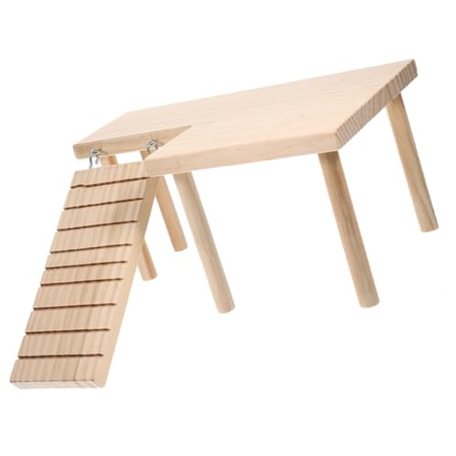 FUTUREORYY Hamster Kletterplattform mit Bissfestem Material Mehrstöckige Kleintier Spielleiter und Plattform für Hamster Meerschweinchen und Zwerghamster Robust und Spielspaß für von FUTUREORYY