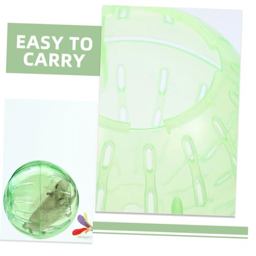 FUTUREORYY Hamsterball Kunststoff Øcm Vollrotation Fitness Laufkugel für Zwerghamster Kleintiere Übungsspielzeug Grün Sicher und Leicht zu Reinigen von FUTUREORYY