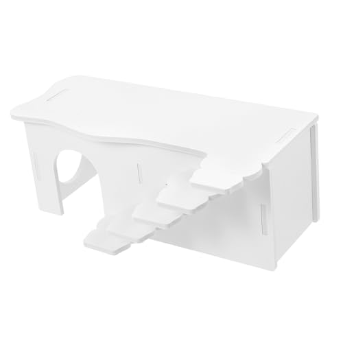 FUTUREORYY Hamsterhaus aus Robustem PVC mit Leiter Zweistöckiges Versteck und Spielplatz für Hamster und Meerschweinchen Sicherer Rückzugsort und Leicht zu Reinigen für Kleintierbesitzer von FUTUREORYY